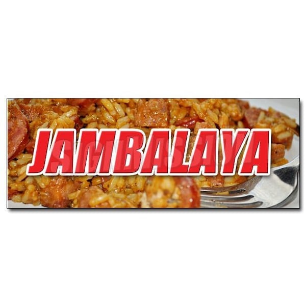 Signmission JAMBALAYA DECAL sticker new orleans cajun gumbo po boys red beans rice, D-12 Jambalaya D-12 Jambalaya - main